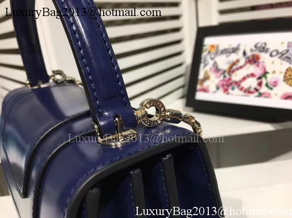 BVLGARI Serpenti Forever Bag Patent Leather BG2280 Royal