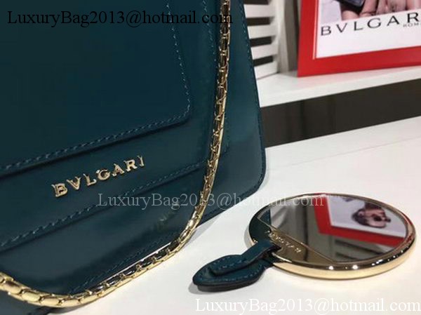 BVLGARI mini Shoulder Bag Calfskin Leather BG2283 Blue