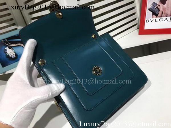 BVLGARI mini Shoulder Bag Calfskin Leather BG2283 Blue