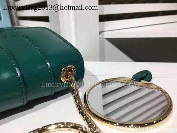 BVLGARI mini Shoulder Bag Calfskin Leather BG2283 Green