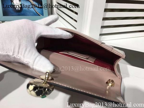 BVLGARI mini Shoulder Bag Calfskin Leather BG2283 Pink