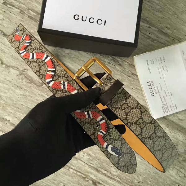 Gucci 4.0cm Original Suede Leather Belt 17418D