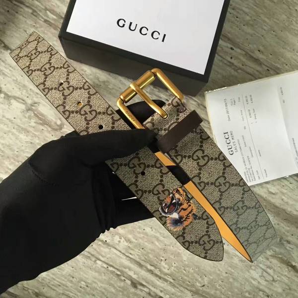 Gucci 4.0cm Original Suede Leather Belt 17418E