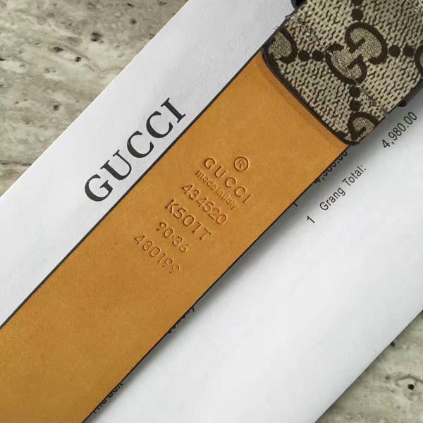 Gucci 4.0cm Original Suede Leather Belt 17418E