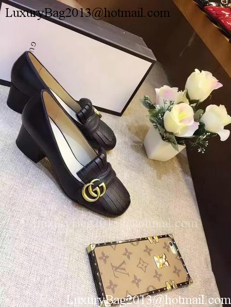 Gucci Casual Shoes Leather GG1127 Black