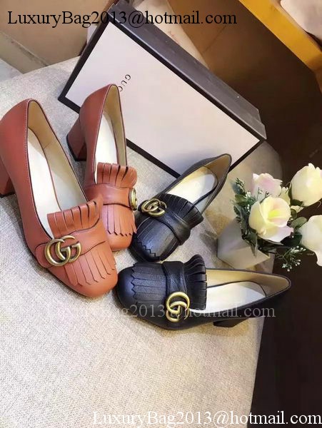 Gucci Casual Shoes Leather GG1127 Brown