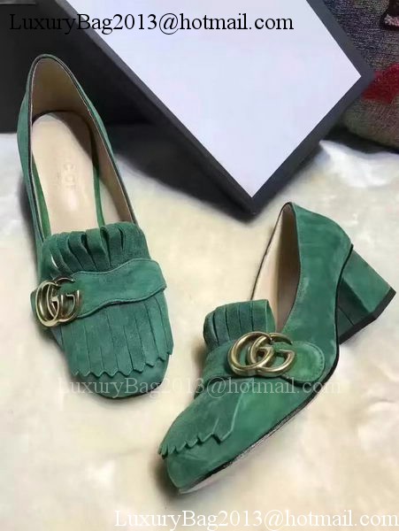 Gucci Casual Shoes Leather GG1127 Green