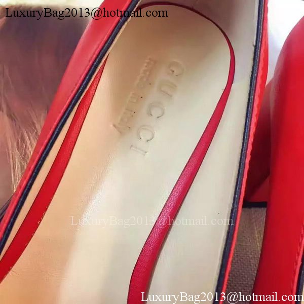 Gucci Casual Shoes Leather GG1127 Red