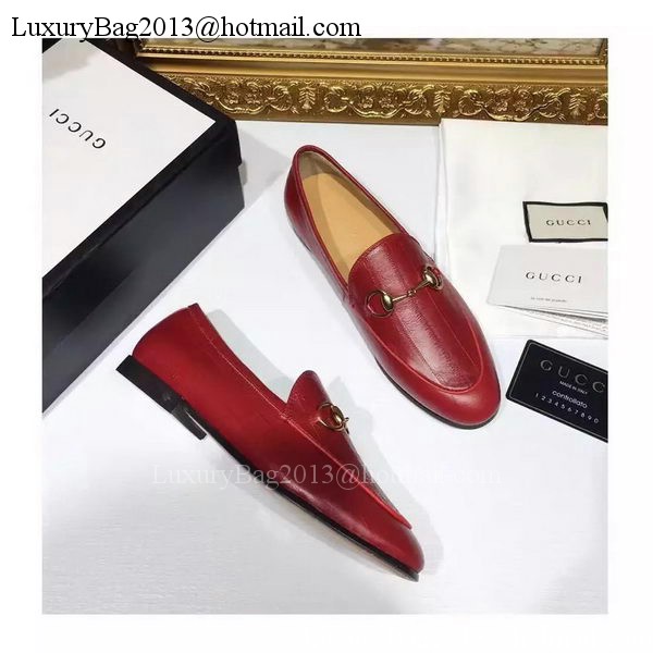 Gucci Casual Shoes Leather GG1130 Red