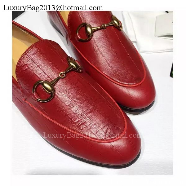 Gucci Casual Shoes Leather GG1130 Red