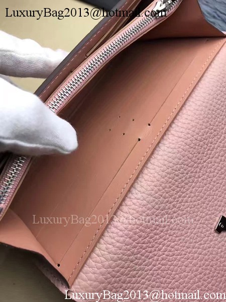 Louis Vuitton Calfskin Leather CAPUCINES WALLET M61249 Pink