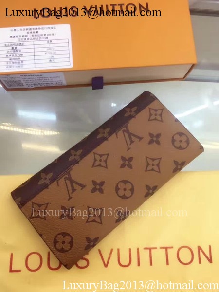 Louis Vuitton Monogram Canvas Emilie Wallet M60136 Brown