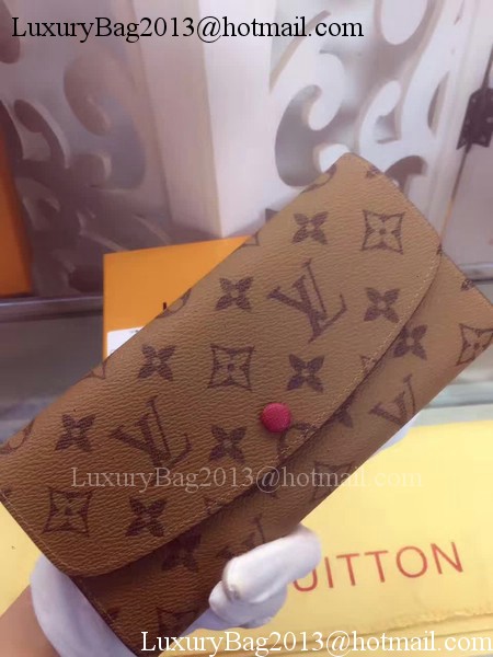 Louis Vuitton Monogram Canvas Emilie Wallet M60136 Rosy