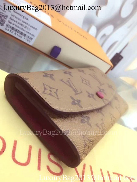 Louis Vuitton Monogram Canvas Emilie Wallet M60136 Rosy