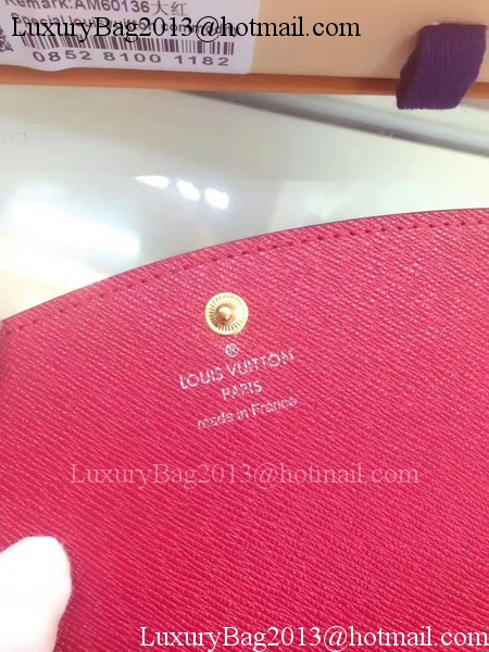 Louis Vuitton Monogram Canvas Emilie Wallet M60136 Rosy