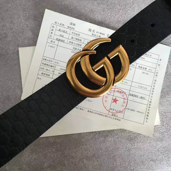 Gucci Original Calf Leather 4.0CM Belt 17419B