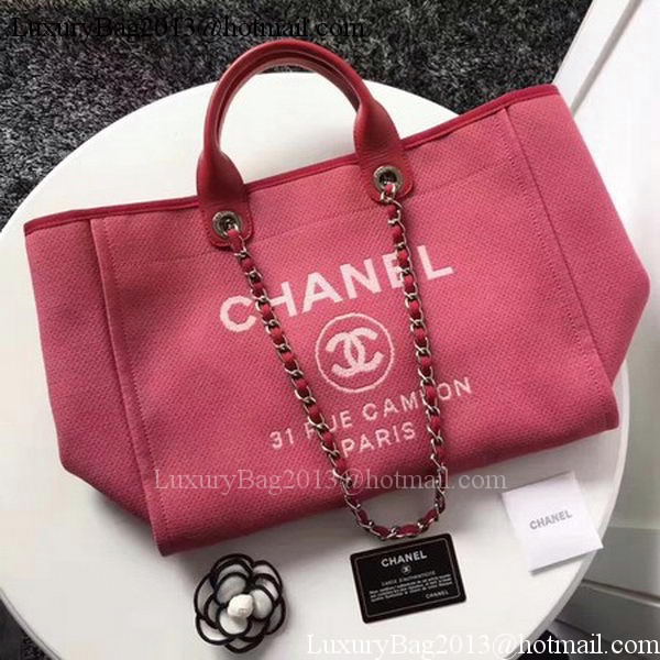 Chanel Large Canvas Tote Shopping Bag CHA1679 Red