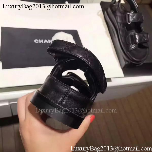 Chanel Sandal Leather CH2090 Black