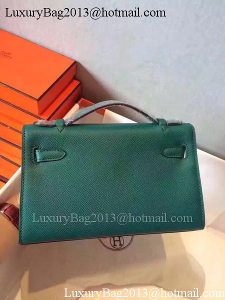 Hermes Kelly 22cm Tote Bag Original Leather KL22 Dark Green