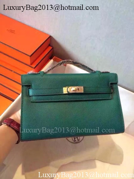 Hermes Kelly 22cm Tote Bag Original Leather KL22 Dark Green