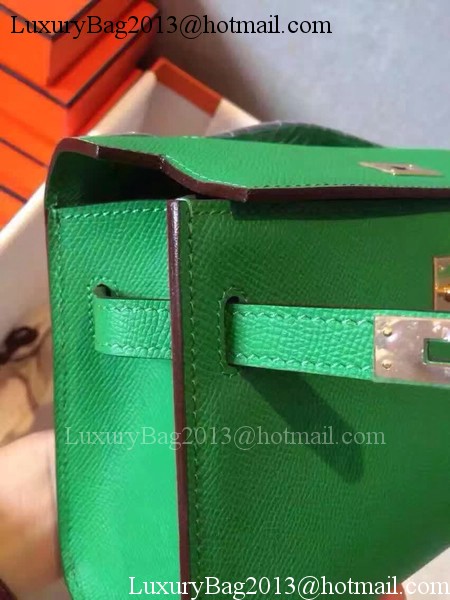 Hermes Kelly 22cm Tote Bag Original Leather KL22 Green