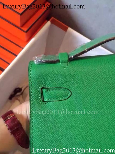 Hermes Kelly 22cm Tote Bag Original Leather KL22 Green