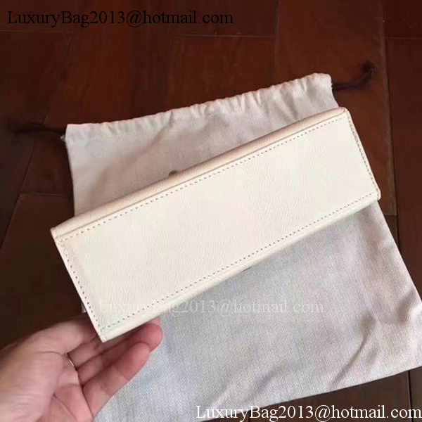 Hermes Kelly 22cm Tote Bag Original Leather KL22 White