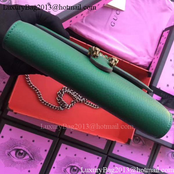 Gucci Dionysus Leather mini Chain Bag 401231 Green