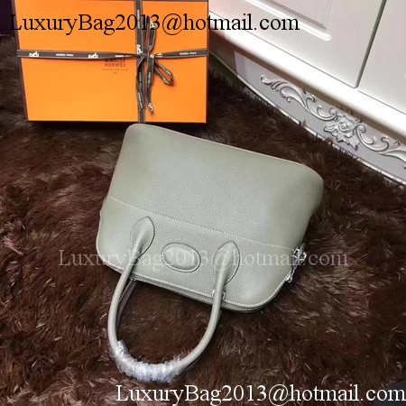 Hermes Bolide 31CM Calfskin Leather Tote Bag B3302 Grey