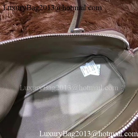 Hermes Bolide 31CM Calfskin Leather Tote Bag B3302 Grey