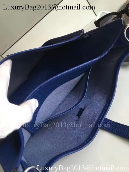 Hermes Evelyne 30cm Messenger Bag E3301 Blue