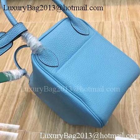 Hermes Lindy 30CM Original Leather Shoulder Bag LD30 Blue&Green