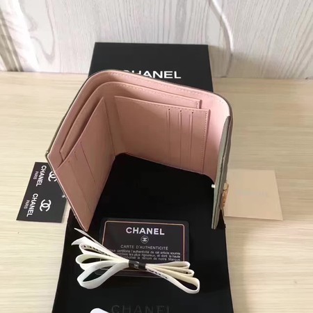 Boy Chanel Matelasse Bi-Fold Wallet Cannage Pattern CHA5261 Green