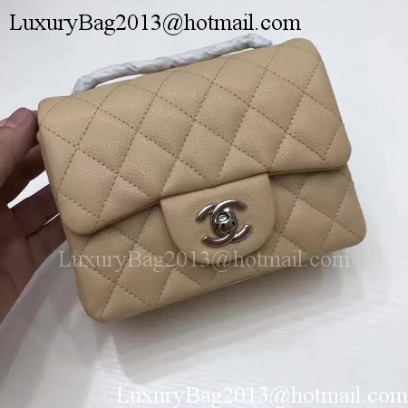 Chanel Classic MINI Flap Bag Original Cannage Pattern A1115 Apricot