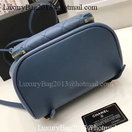 Chanel Original Leather Backpack CHA2590 Blue