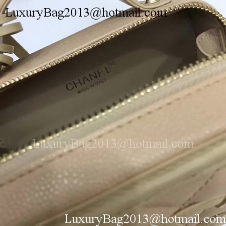 Chanel Cosmetic Bag Original Cannage Pattern A93341 Apricot