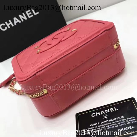 Chanel Cosmetic Bag Original Cannage Pattern A93341 Red