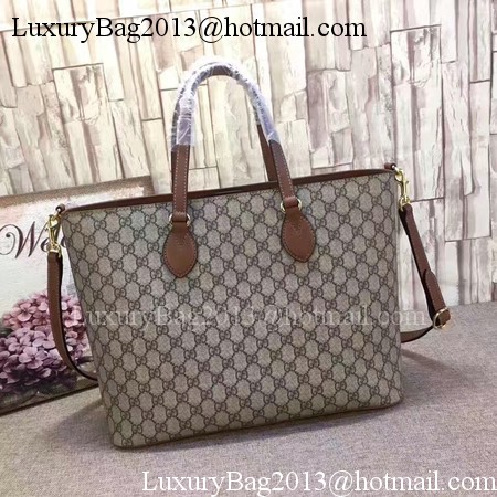 Gucci GG Supreme Tote Bag 453705 Brown