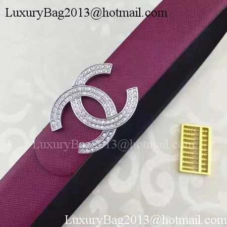 Chanel 30mm Leather Belt CH5235 Rose