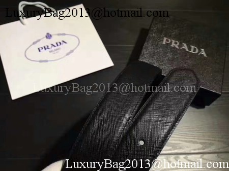 Prada Leather Belt PD0807 Black