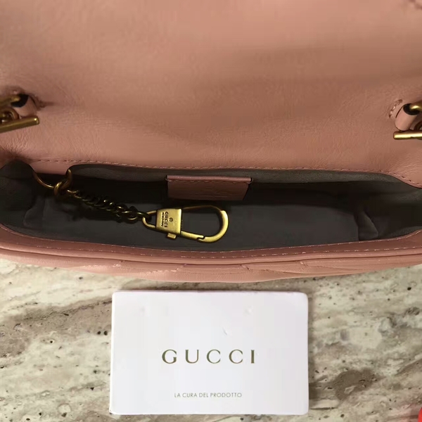 Gucci GG Marmont Velvet Nano Shoulder Bag 476433A Light Pink