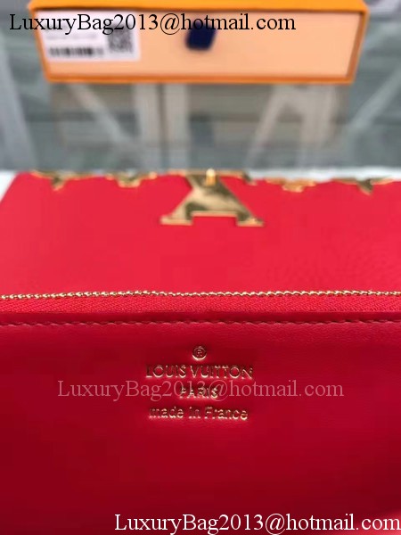 Louis Vuitton CRUISE 2017 CAPUCINES WALLET M64551 Red