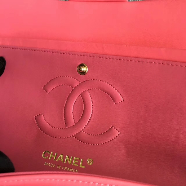 Chanel Flap Shoulder Bags Pink Original Patent Leather CF1112 Gold