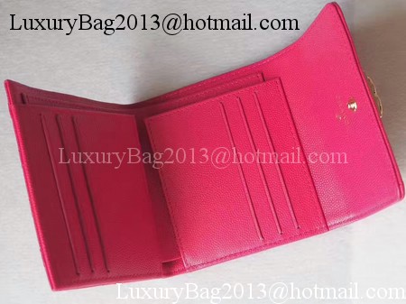 Chanel Matelasse Bi-Fold Wallet Rose Cannage Patterns A48980 Gold