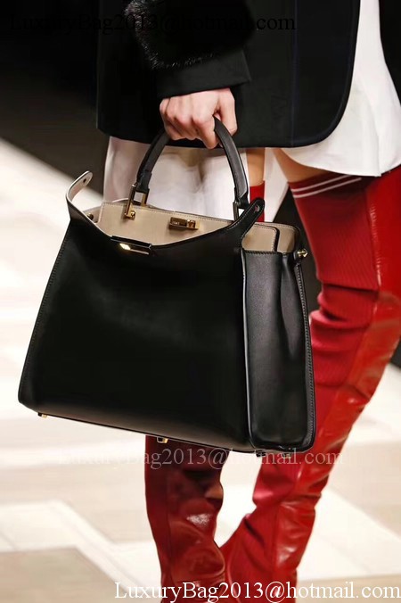 Fendi Peekaboo Bags Original Leather F3659 Black