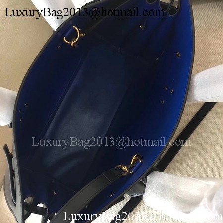 Yves Saint Laurent Classic Sac De Jour Bag Smooth Leather Y398709 Black&Blue