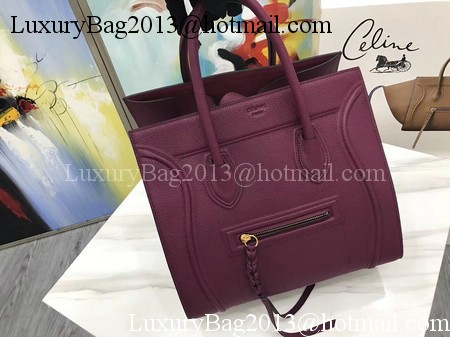 Celine Luggage Phantom Tote Bag Calfskin Leather CT3372 Wine