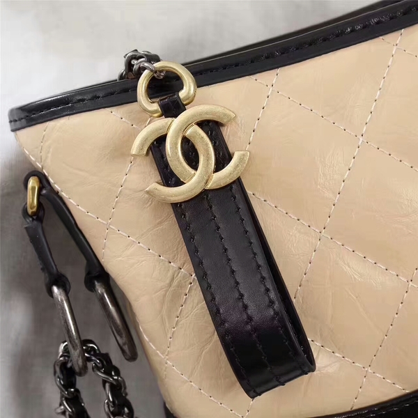 Chanel Gabrielle Calfskin Leather Shoulder Bag 8122A Camel