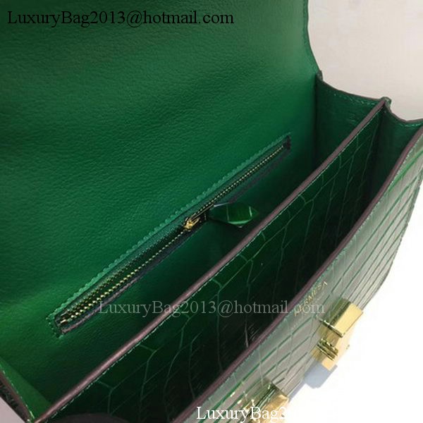 Hermes Constance Bag Croco Leather H9978C Green