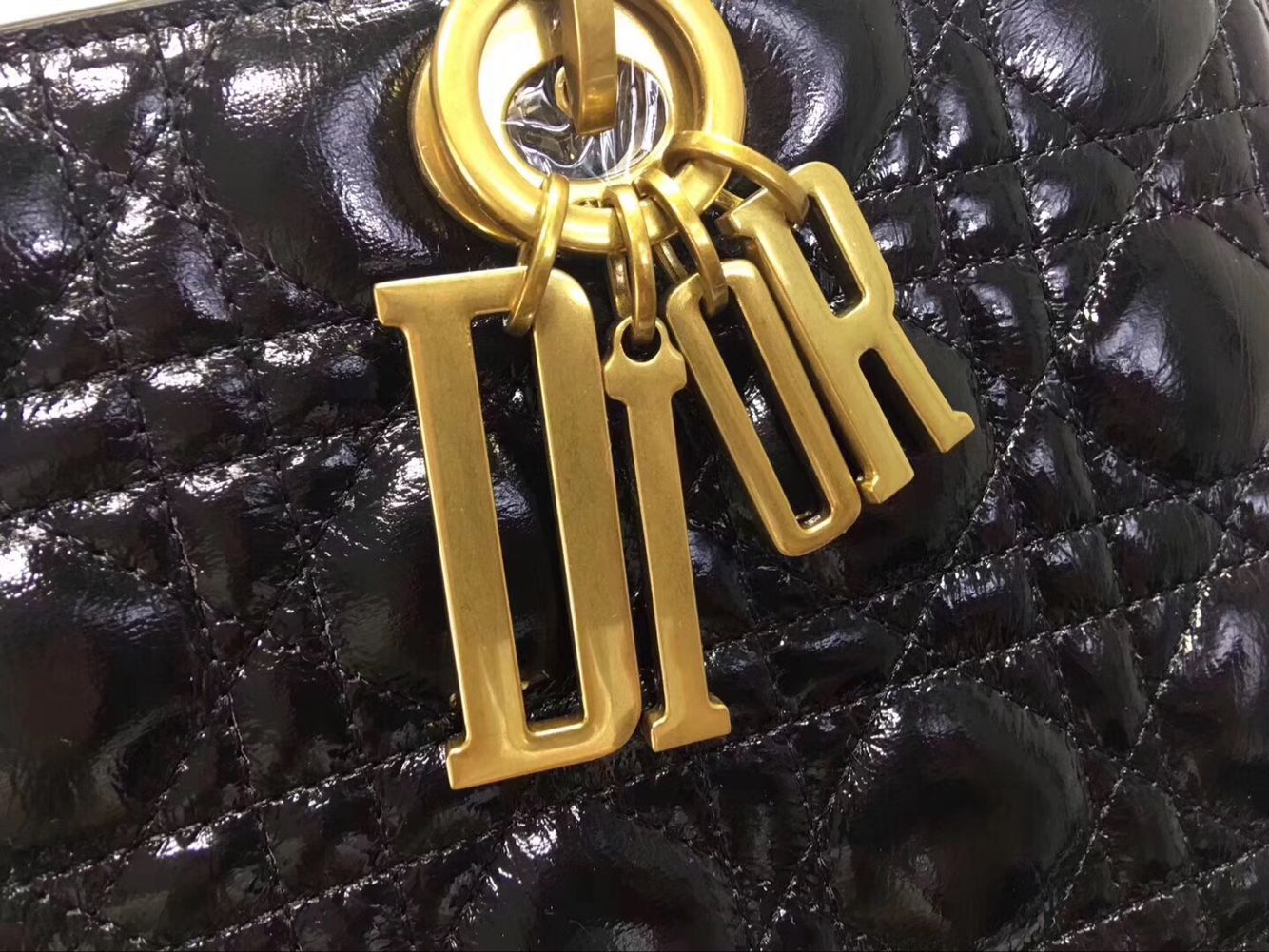 Dior Lady Bag Original Leather D6357 Black